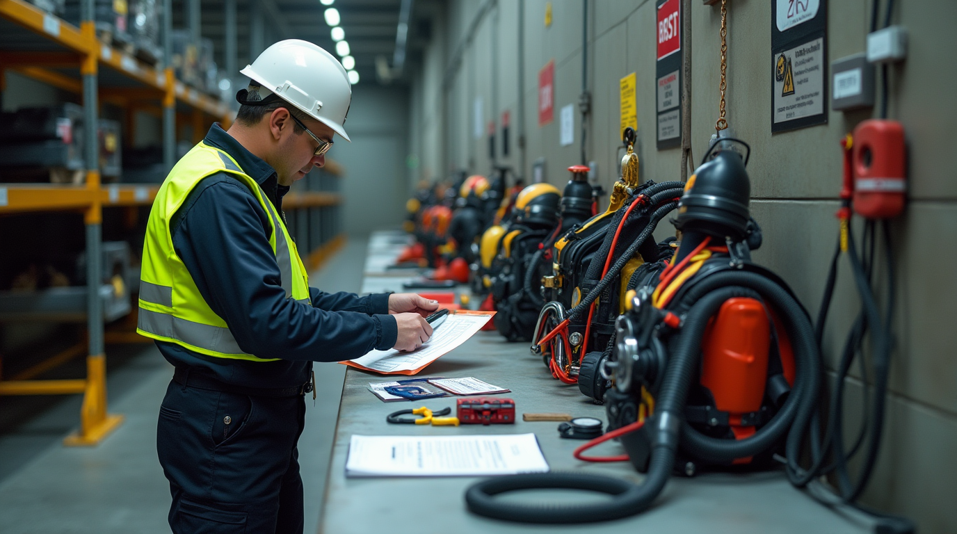 Inspeção de Equipamentos de Proteção para Espaços Confinados